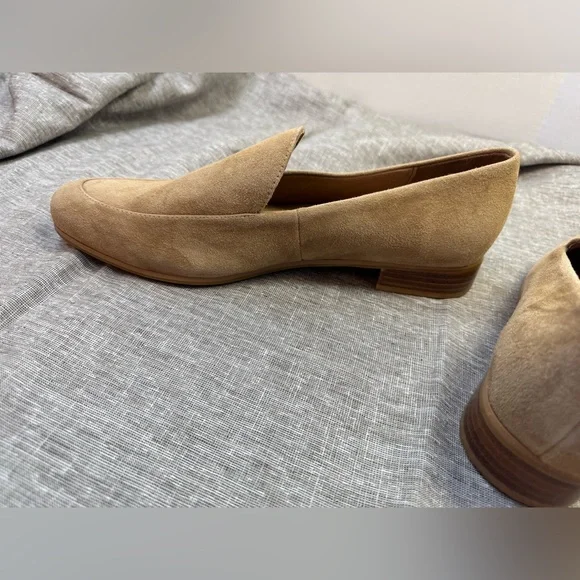J. Jill Tan Suede Flats with Classic Slip-On Design - Picture 3 of 6